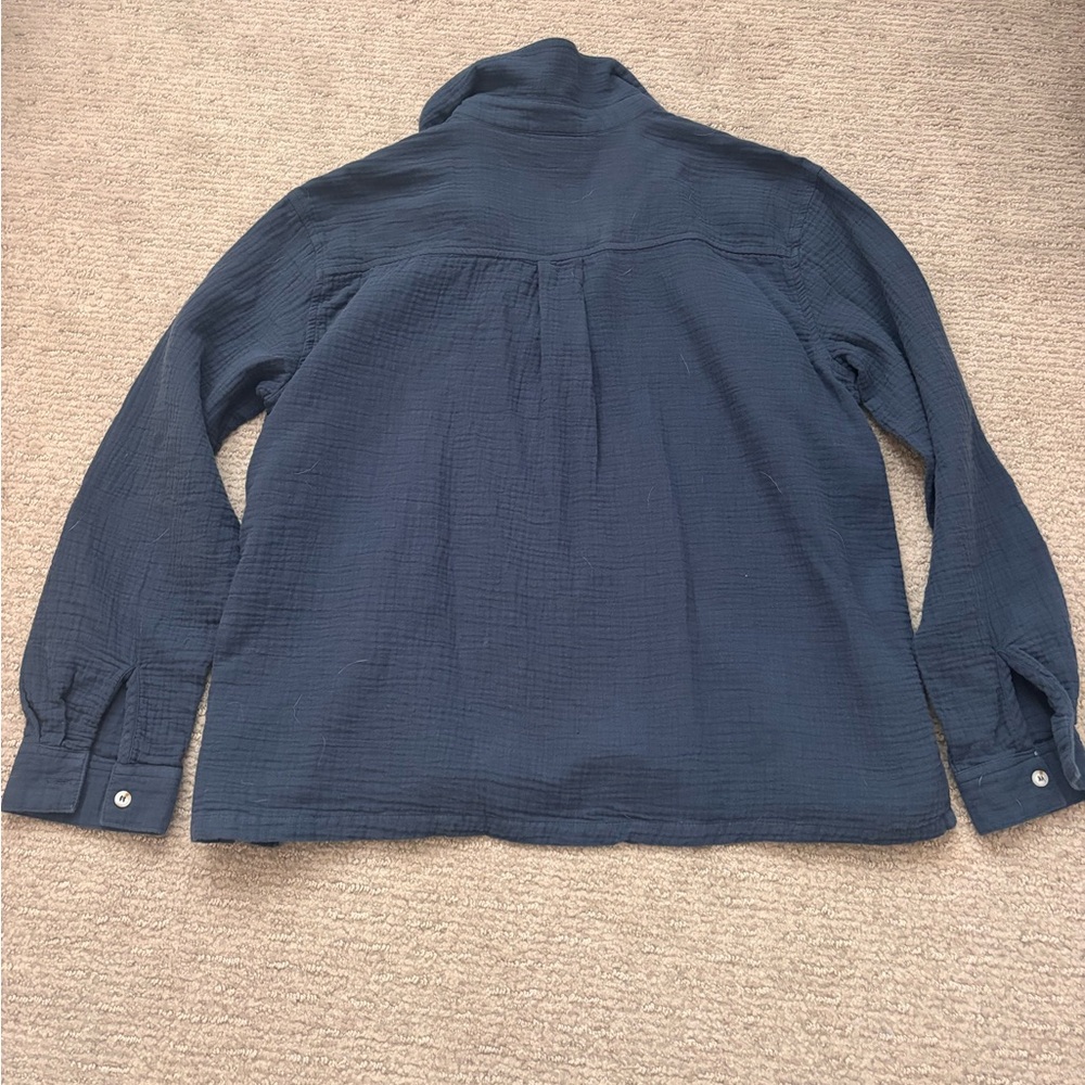 Navy Blue Long Sleeve Shirt - Picture 5 of 5